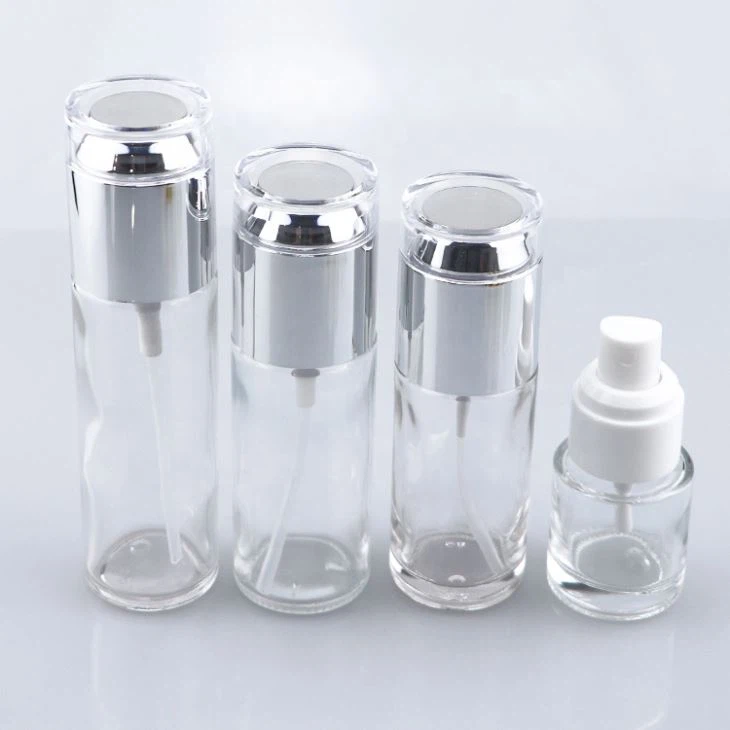 Lotion pump glass bottle
