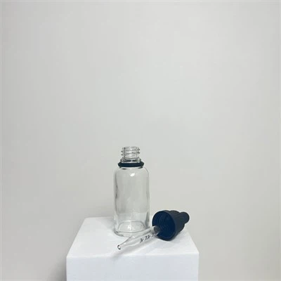 30 ml prozorna steklenička za eterično olje z merilno pipeto